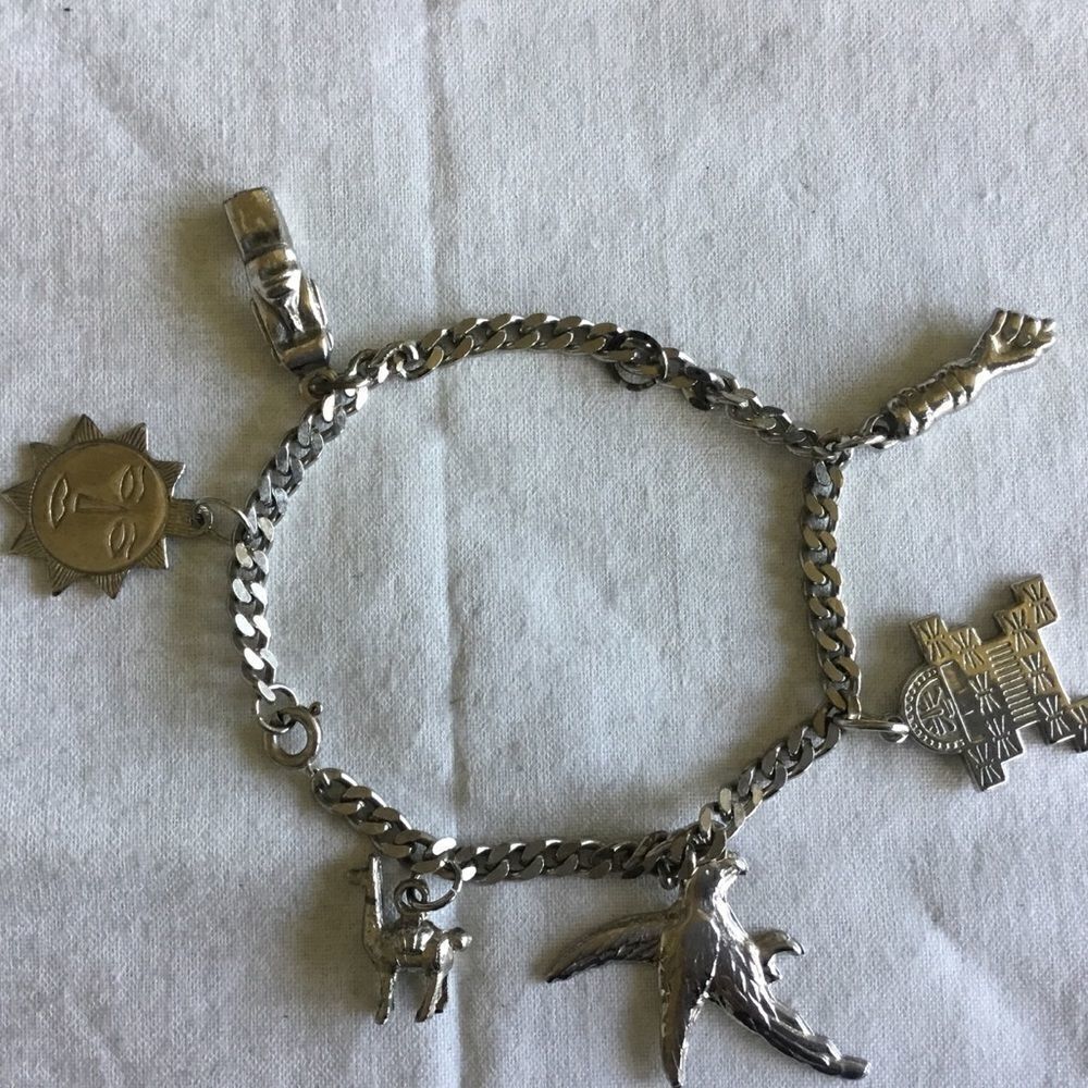 $10 ea or 3/$20 Trip Silvertone Charm Bracelet